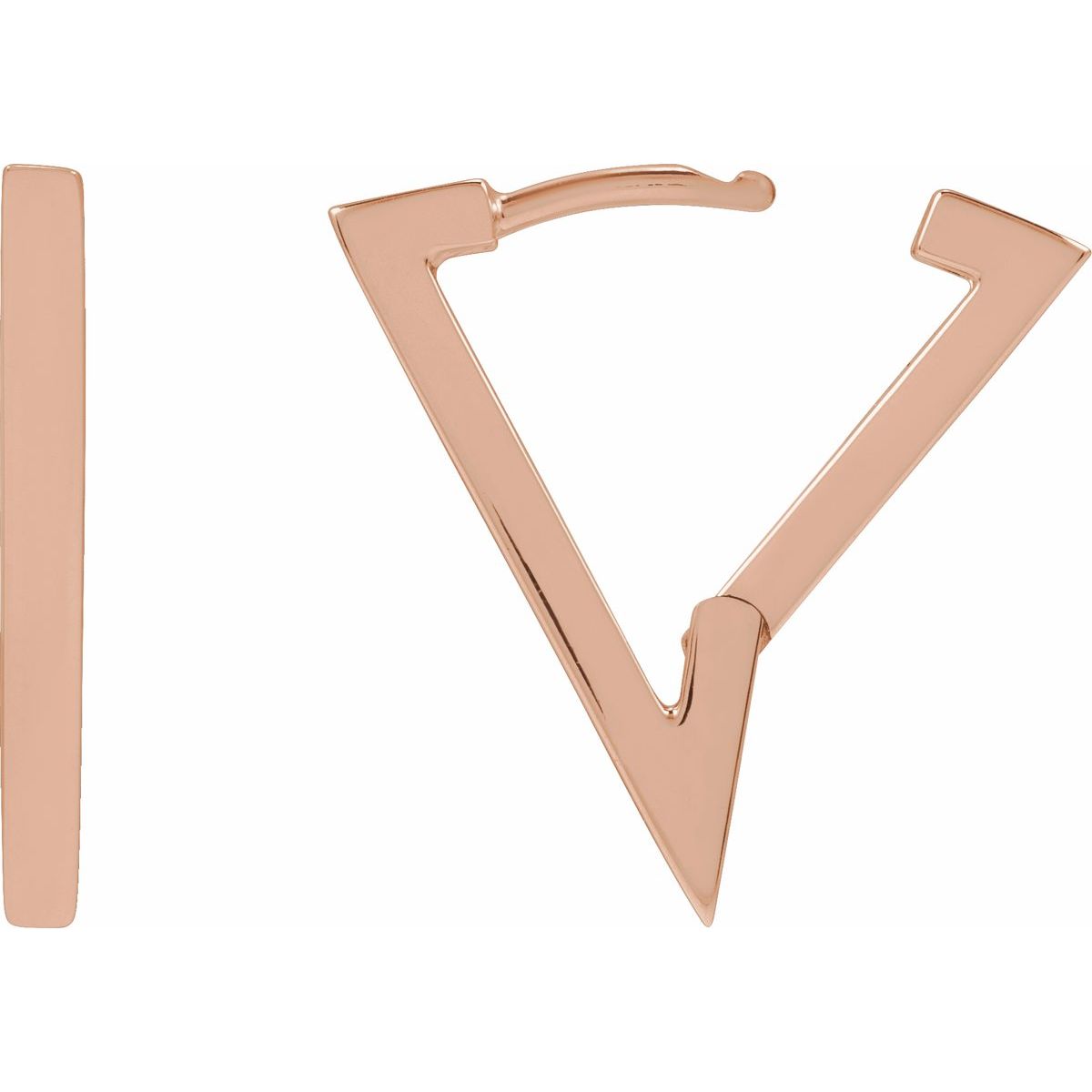Geometric Hoop Earrings (20.1 X 14 Mm)