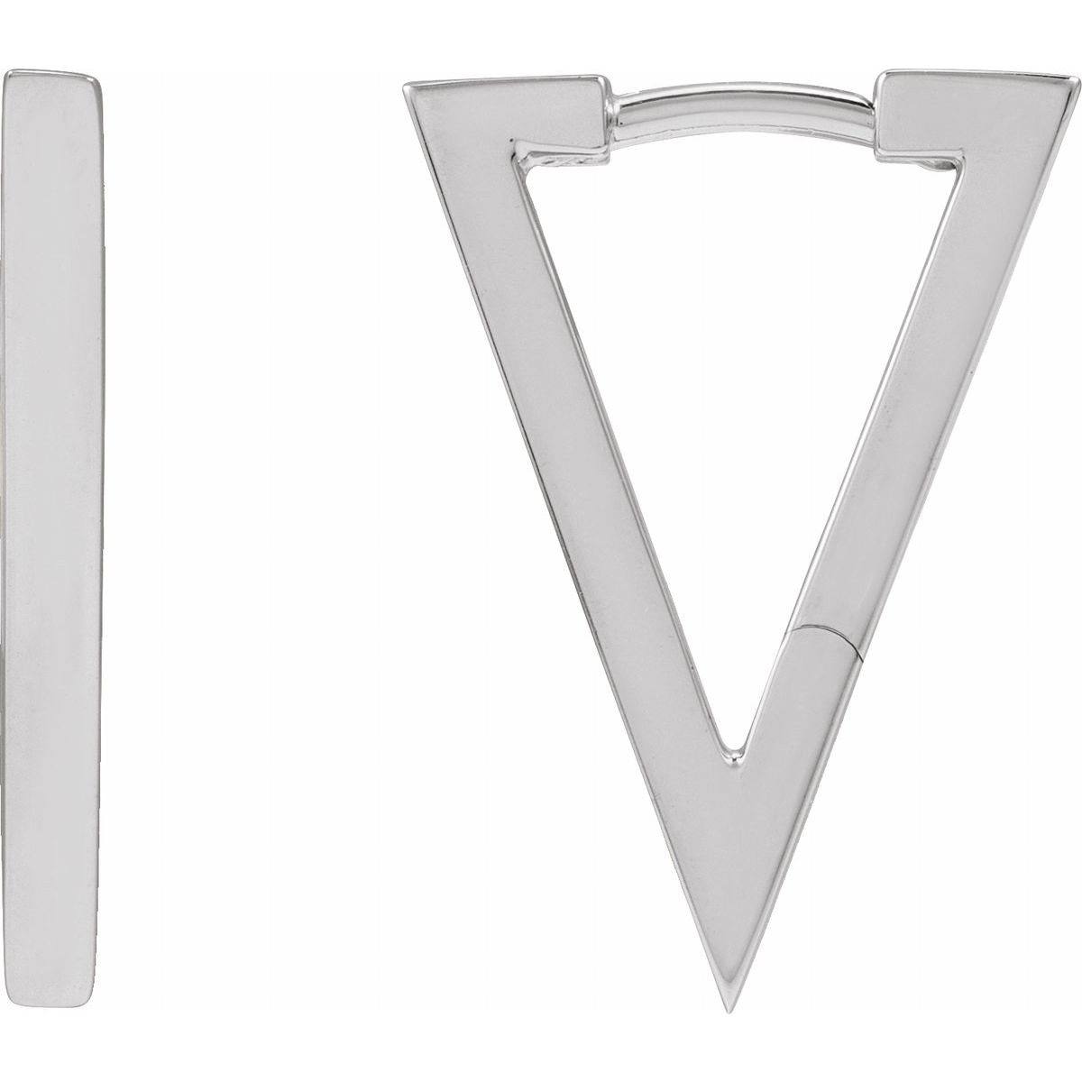 Geometric Hoop Earrings (20.1 X 14 Mm)