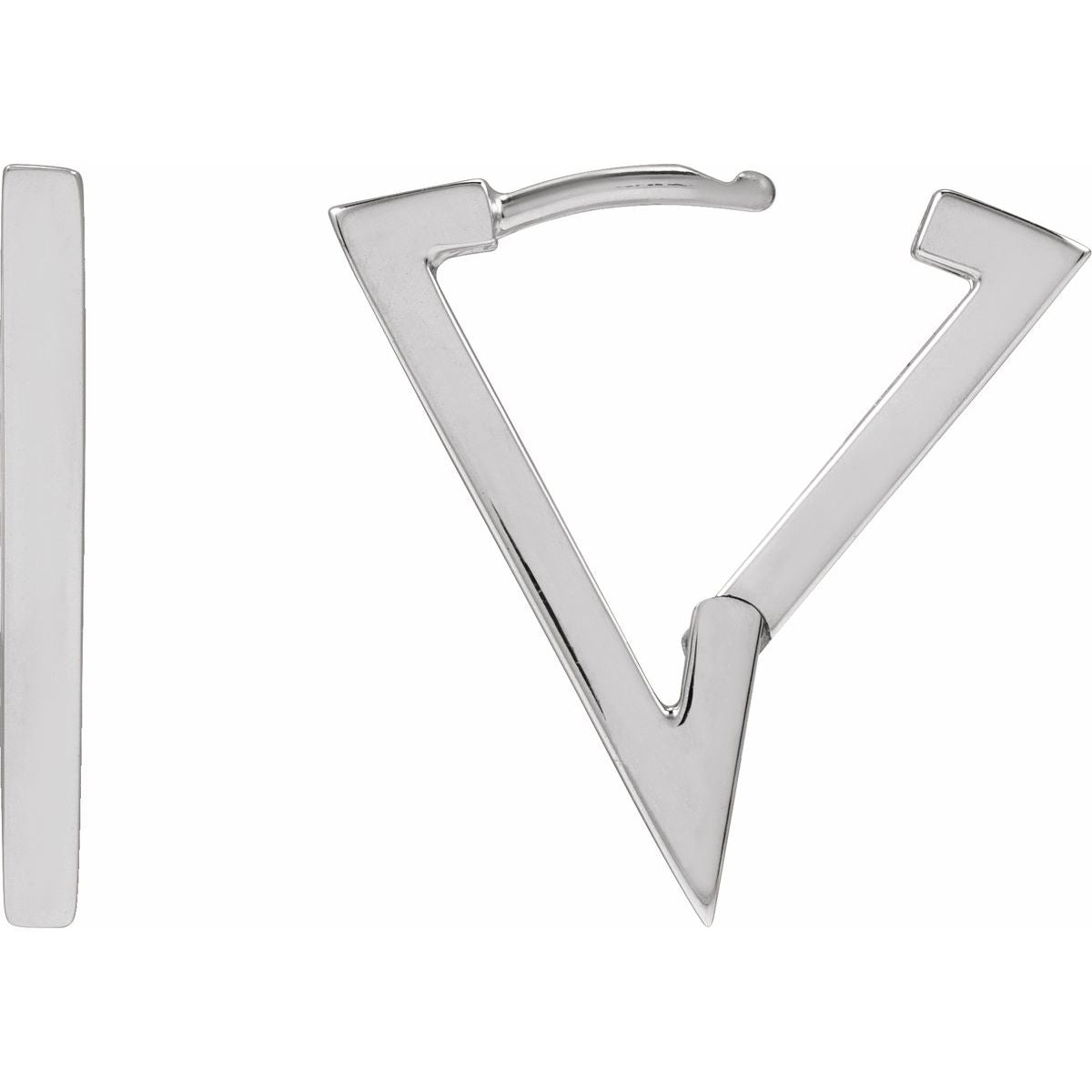 Geometric Hoop Earrings (20.1 X 14 Mm)