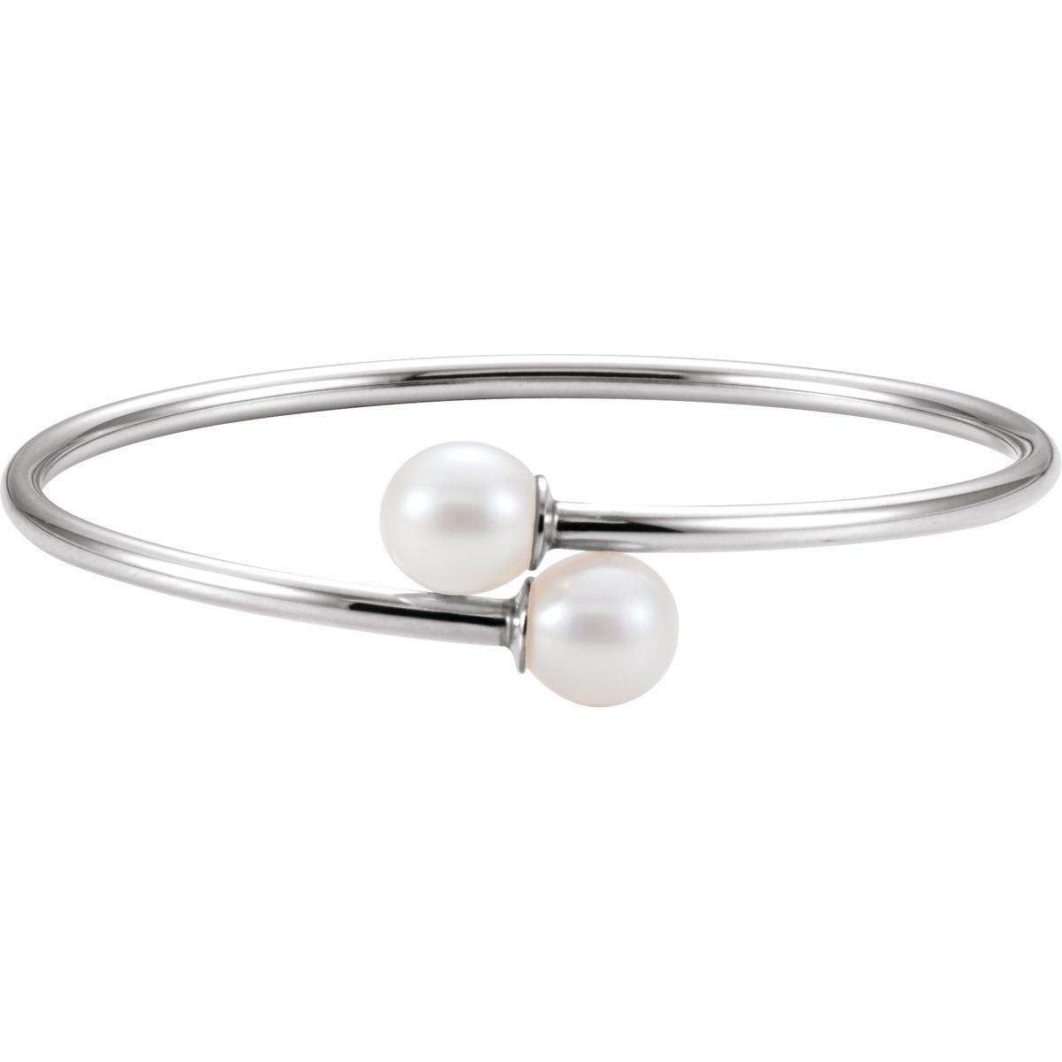 Flexible Pearl Bangle Bracelet - Series 651644