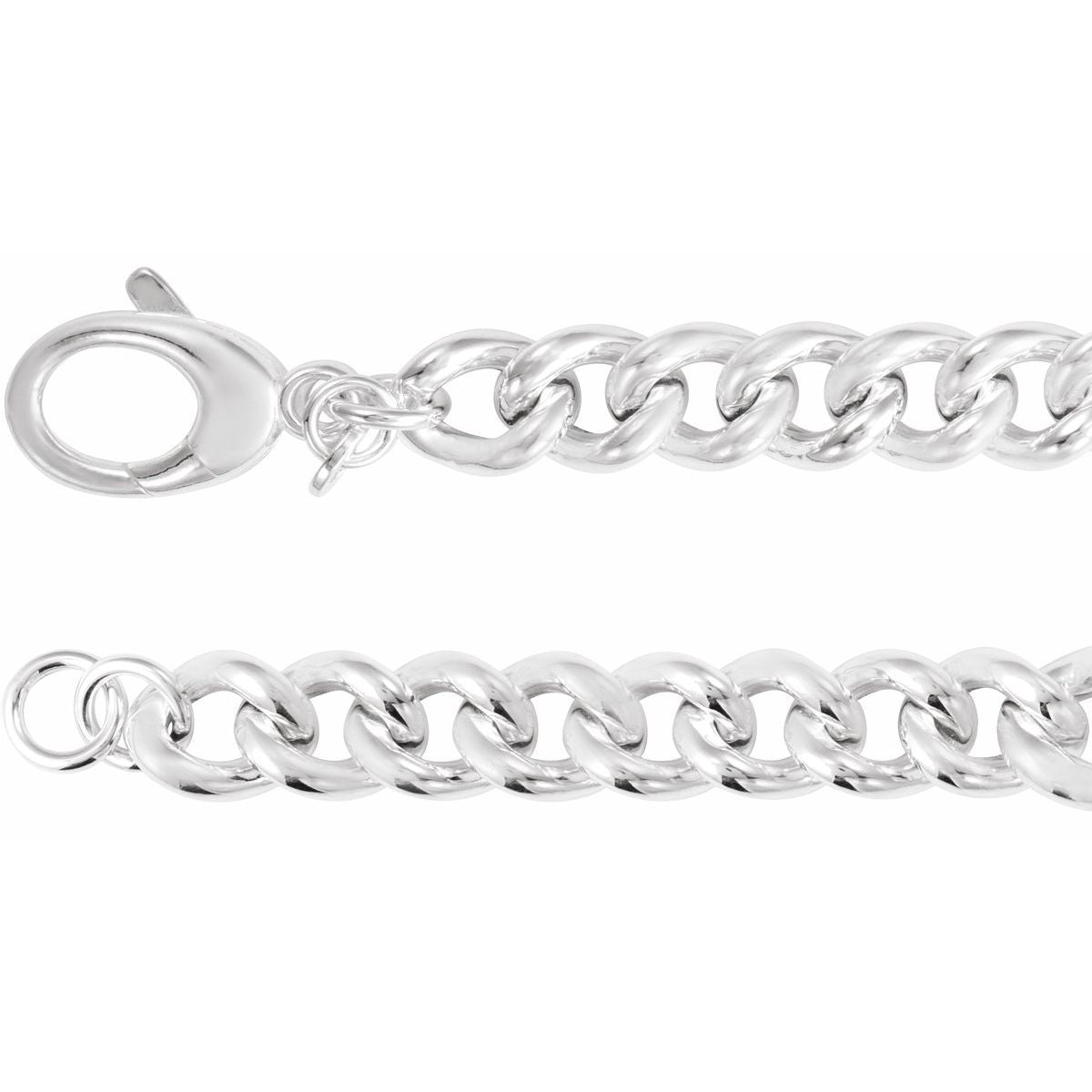 Graduated Curb Chain Bracelet (12 Mm / 7 3/4 In) - Series CH1296