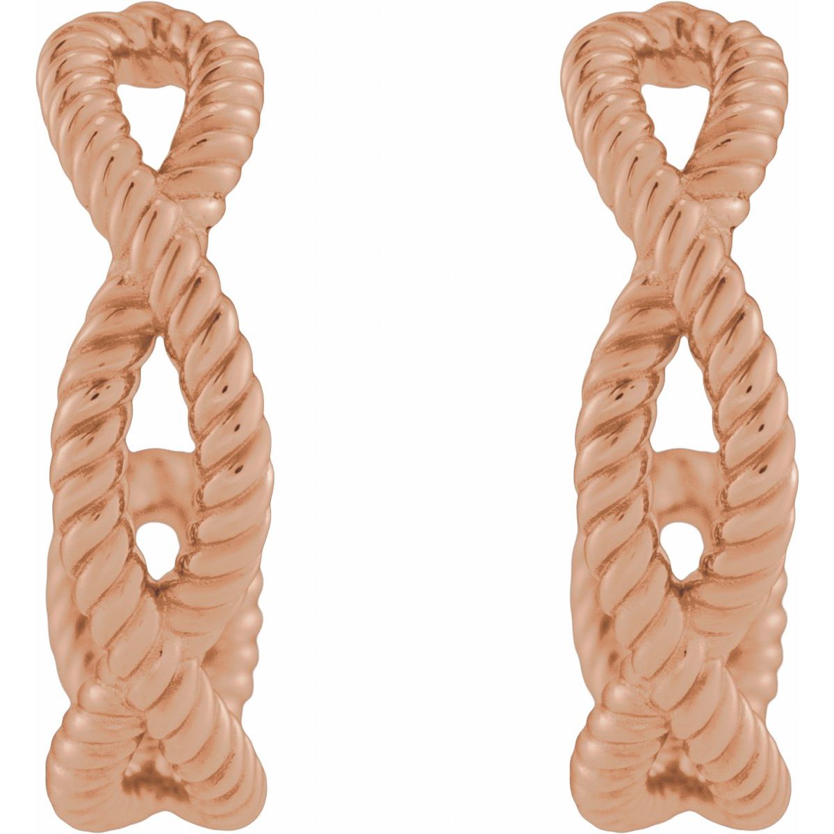 Rope Hoop Earrings (12 Mm)