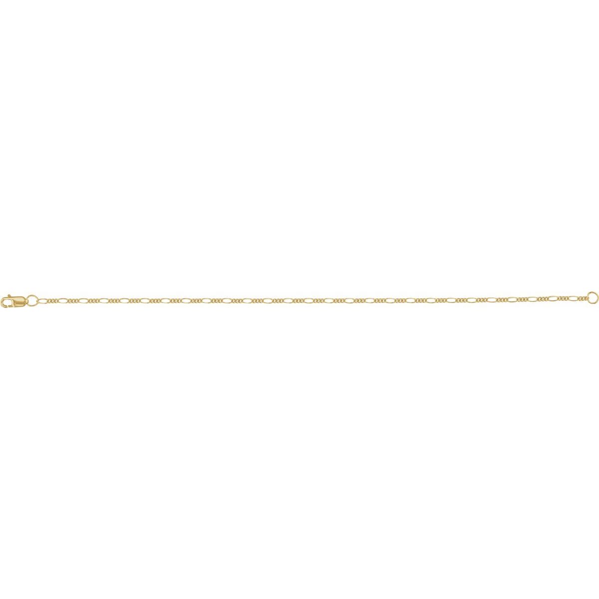 1.5 mm Figaro Chain Bracelet (1.5 Mm / 7 In) - gallery - Series CH1318