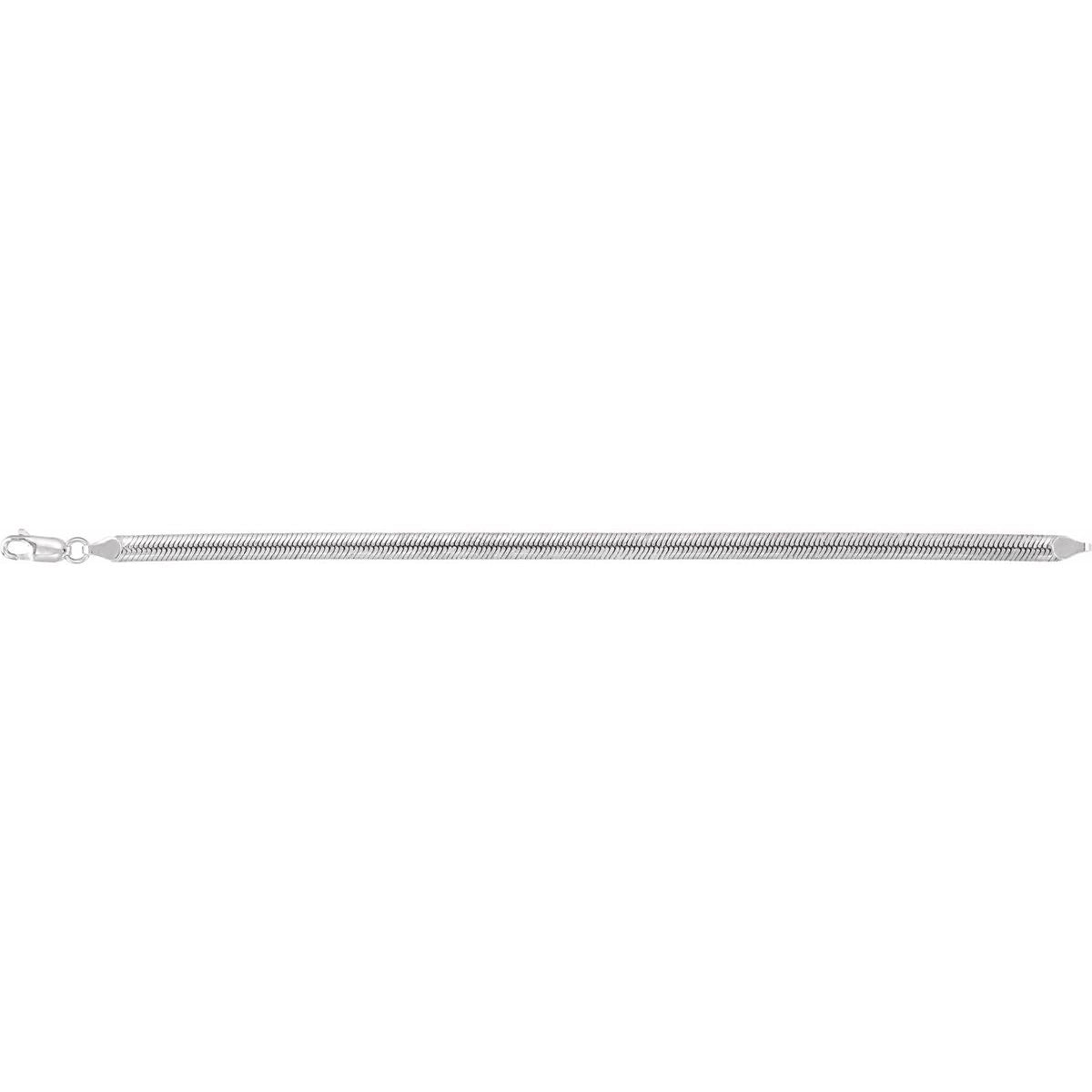 4.8 mm Oval Snake Chain Bracelet (4.8 Mm / 7 In) - gallery - Series CH1292