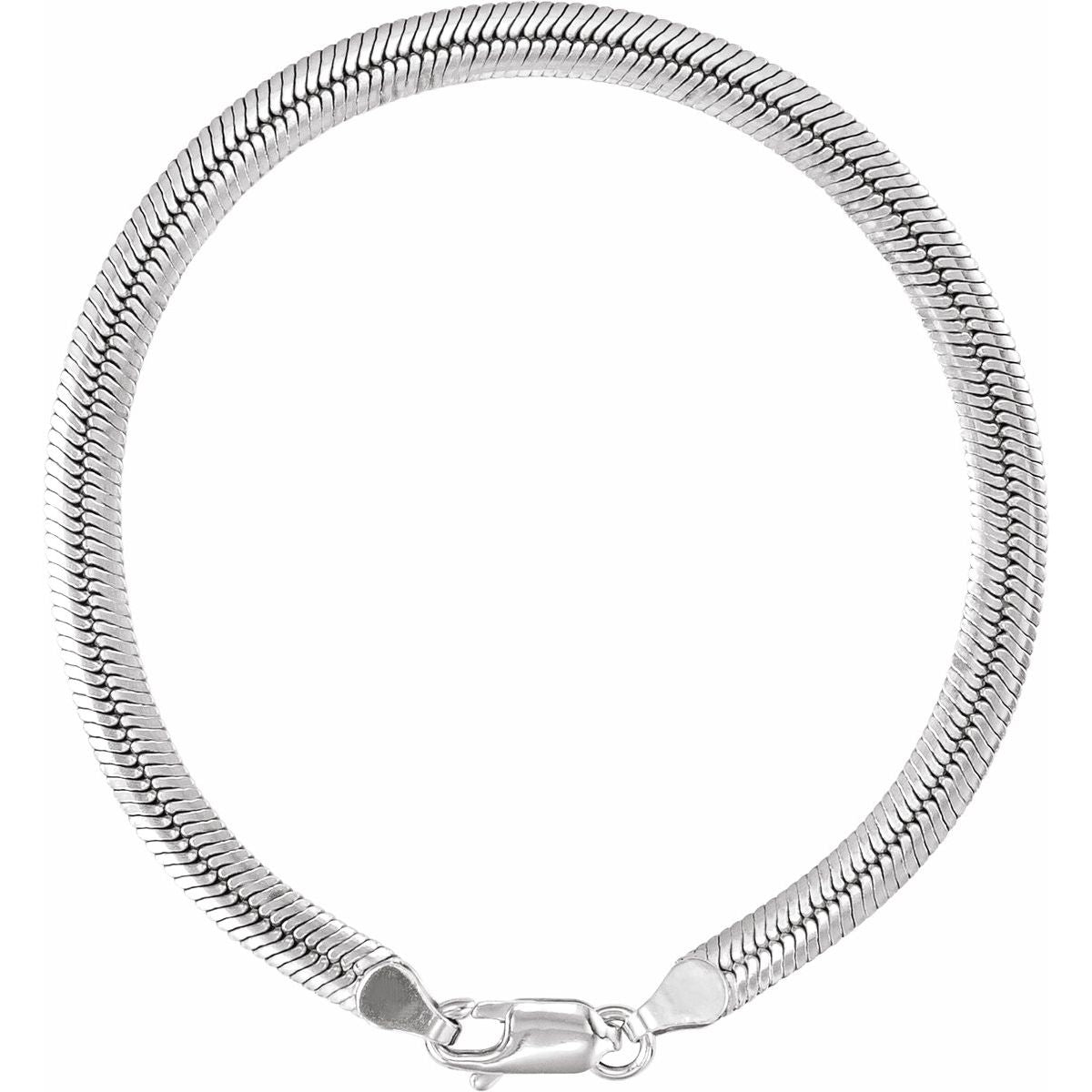 4.8 mm Oval Snake Chain Bracelet (4.8 Mm / 7 In) - gallery - Series CH1292