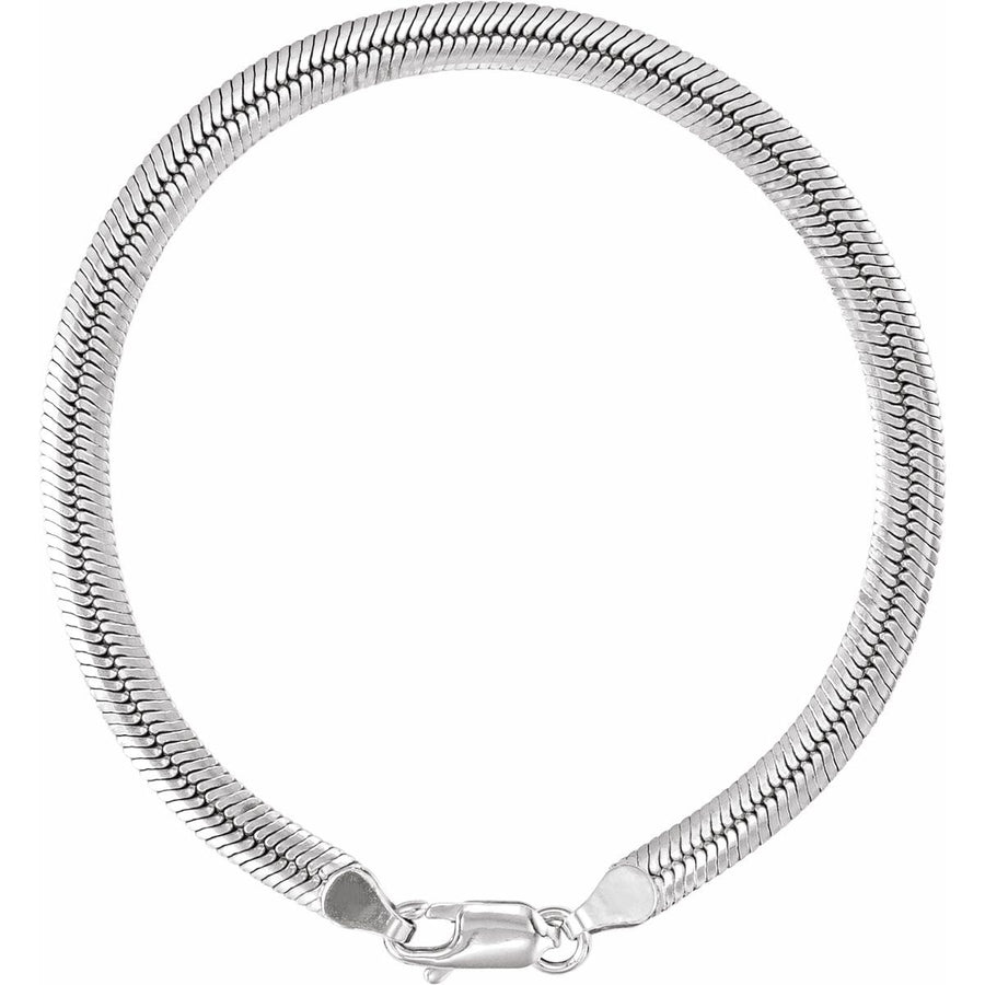 4.8 mm Oval Snake Chain Bracelet (4.8 Mm / 7 In) - gallery - Series CH1292