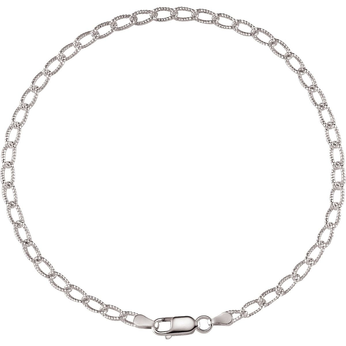 3 mm Curb Chain Bracelet (3 Mm / 9 1/2 In) - gallery - Series CH571
