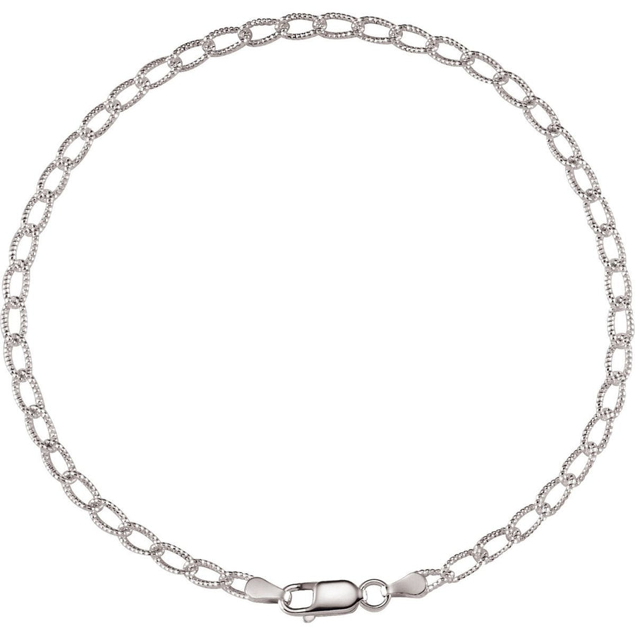 3 mm Curb Chain Bracelet (3 Mm / 9 1/2 In) - gallery - Series CH571