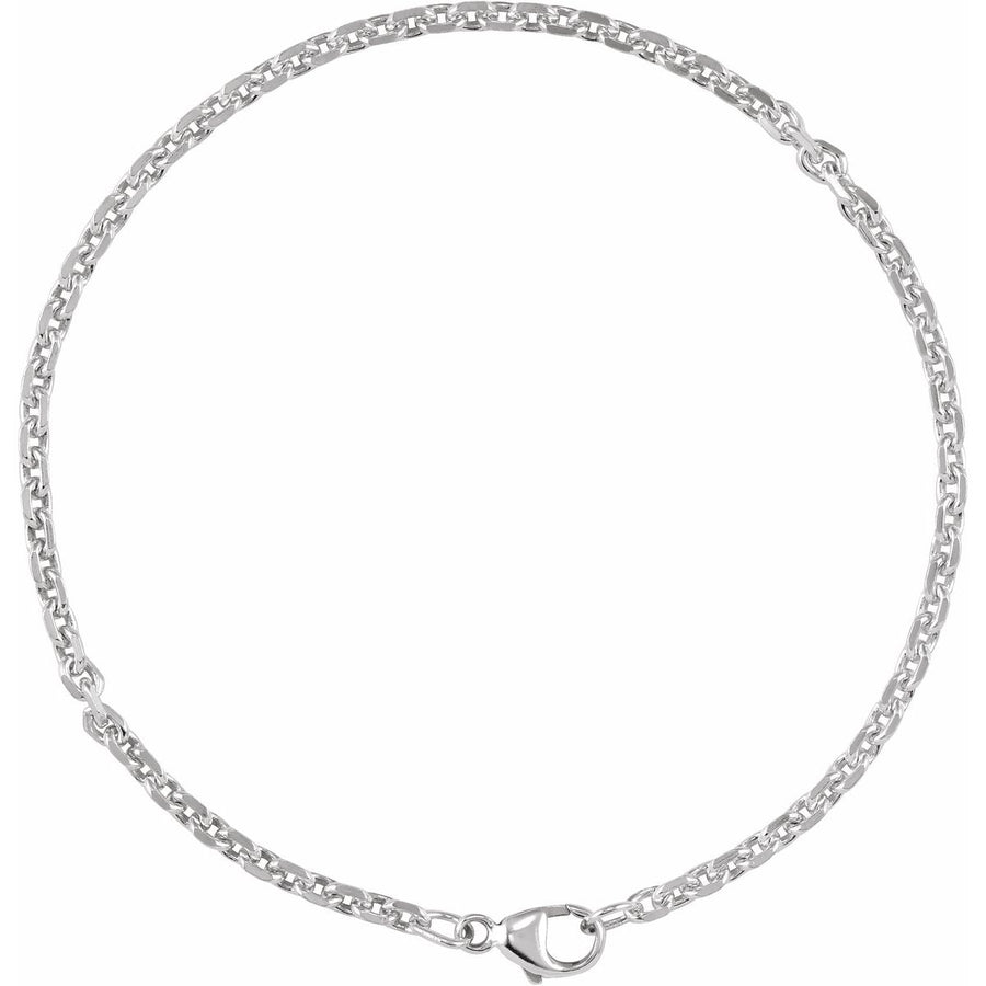 2.44 mm Diamond-Cut Cable Chain Bracelet (2.44 Mm / 7 In) - gallery - Series CH1310