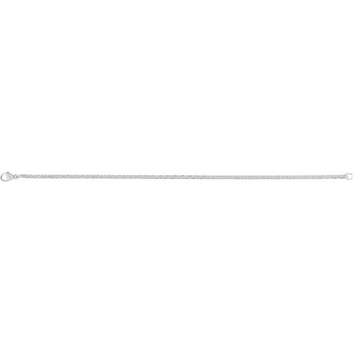 2.44 mm Diamond-Cut Cable Chain Bracelet (2.44 Mm / 7 In) - gallery - Series CH1310