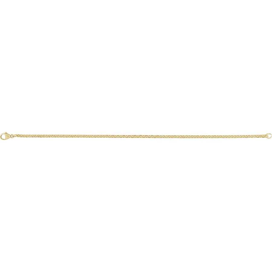 2.44 mm Diamond-Cut Cable Chain Bracelet (2.44 Mm / 7 In) - gallery - Series CH1310