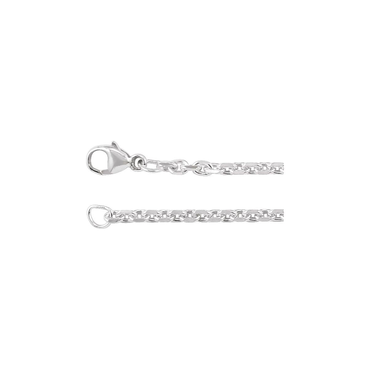 2.44 mm Diamond-Cut Cable Chain Bracelet (2.44 Mm / 7 In) - gallery - Series CH1310