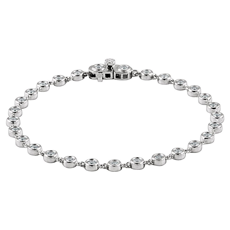 Bezel-Set Line Bracelet - gallery - Series 651608