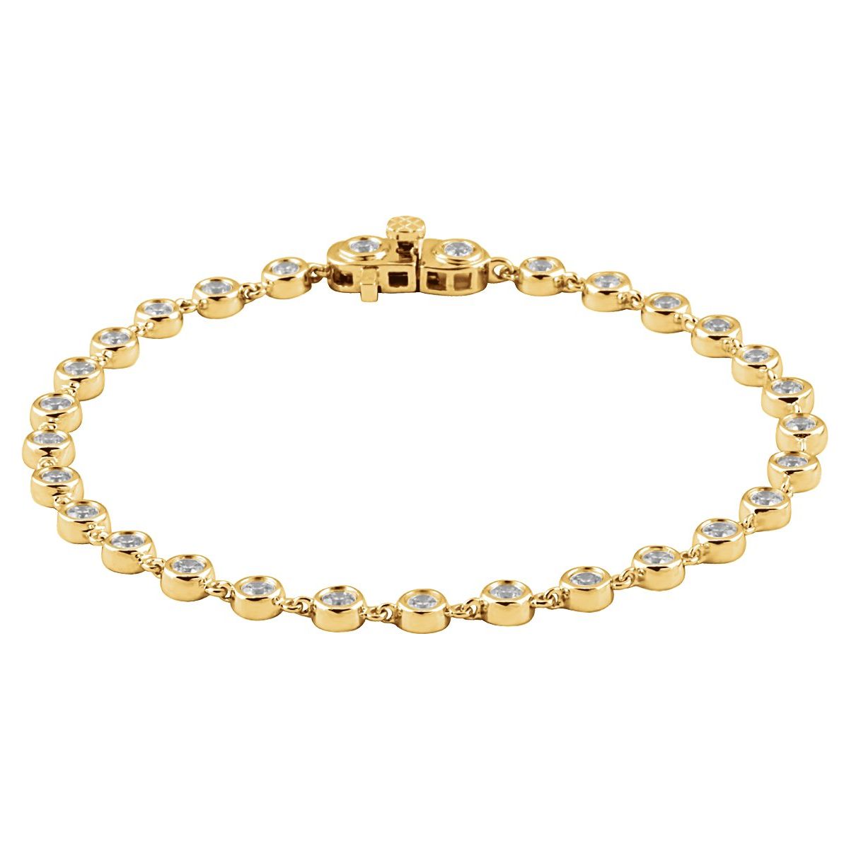 Bezel-Set Line Bracelet - Series 651608