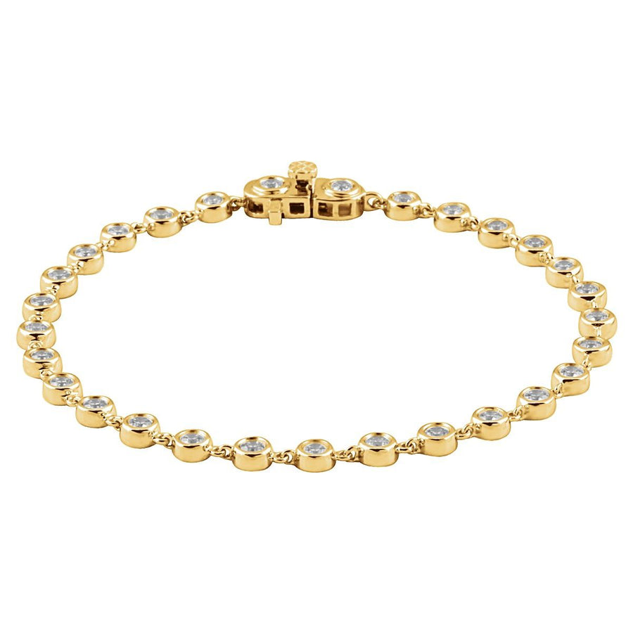 Bezel-Set Line Bracelet - Series 651608