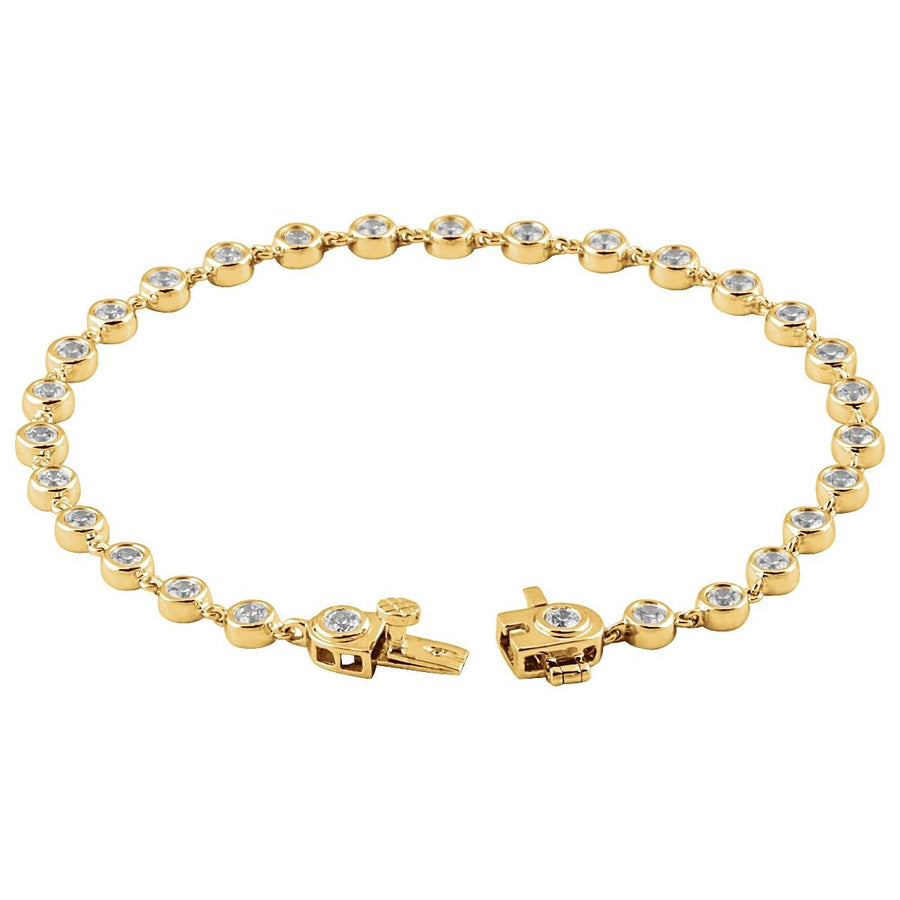 Bezel-Set Line Bracelet - gallery - Series 651608