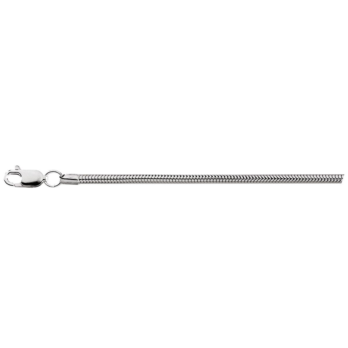 1 mm Round Snake Chain Bracelet (2 Mm / 7 In) - gallery - Series CH704