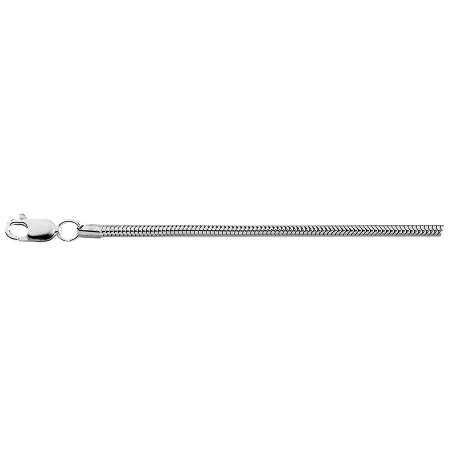 1 mm Round Snake Chain Bracelet (2 Mm / 7 In) - gallery - Series CH704