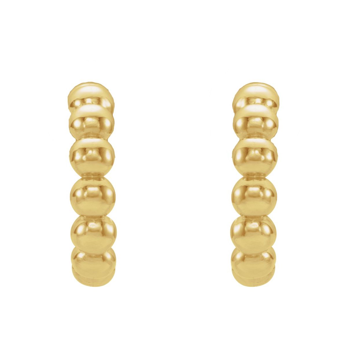 Beaded Hoop Earrings (12 Mm)