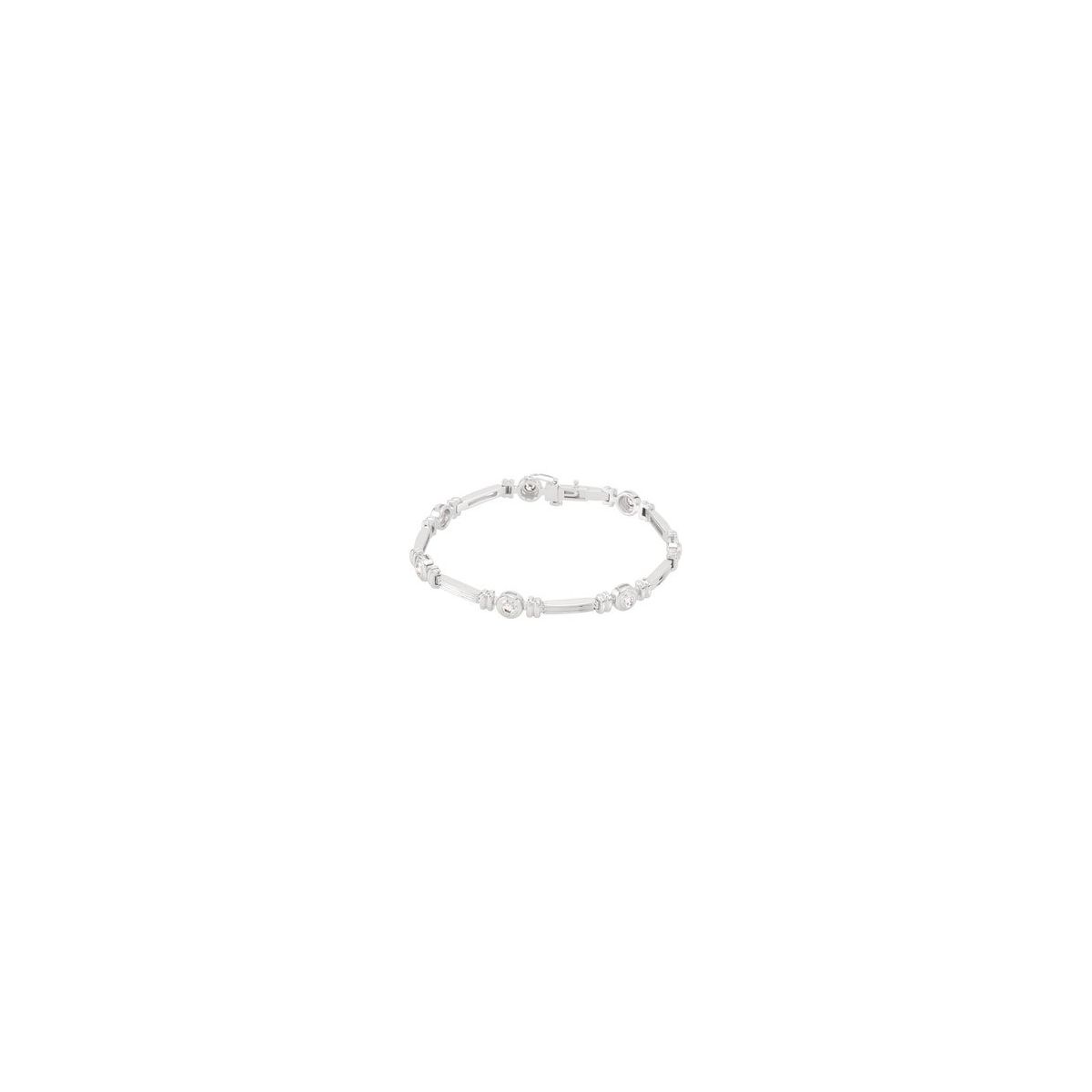 Bezel-Set Line Bracelet - Series BRC651