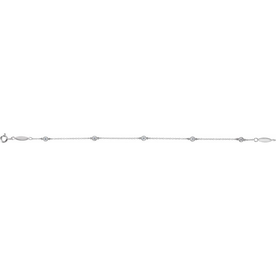 Bezel-Set Station Bracelet - gallery - Series 651577
