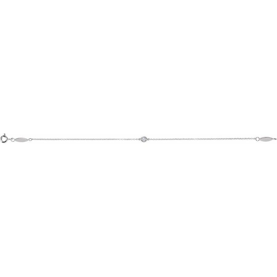 Bezel-Set Link Bracelet - gallery - Series 651576