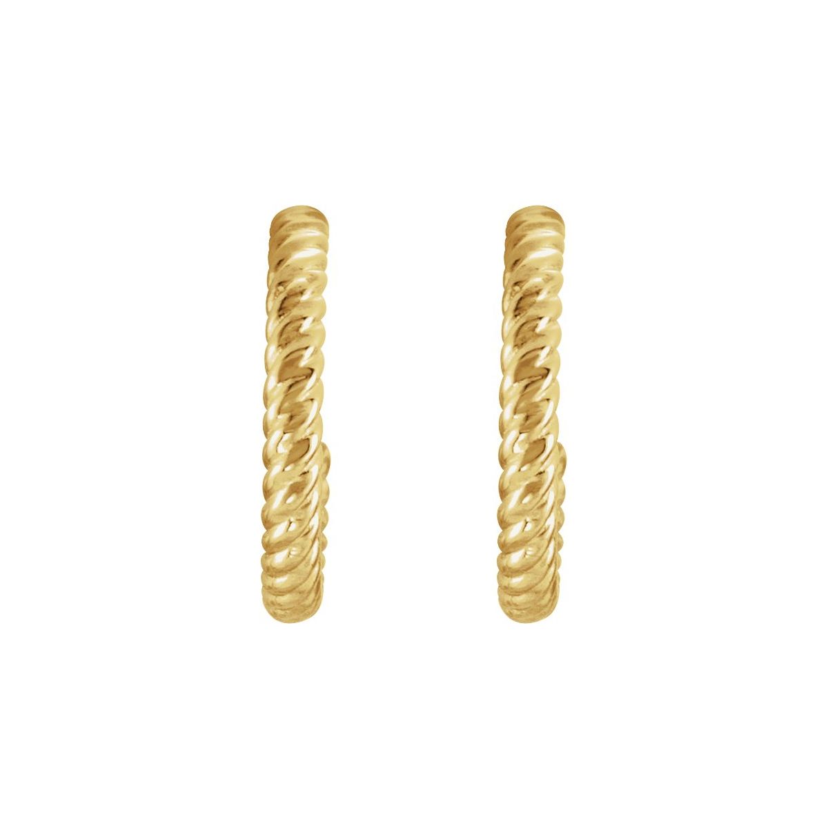 Rope Hoop Earrings (12 Mm)