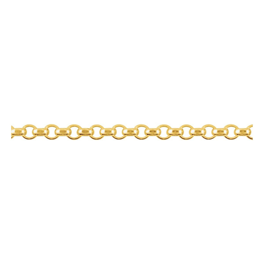2.5 mm Hollow Diamond-Cut Rolo Chain Bracelet (2.5 Mm / 7 In) - gallery - Series CH639
