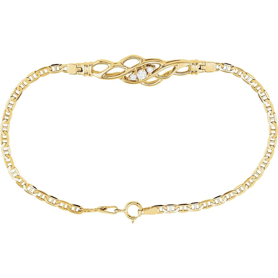 Accented Anchor Bracelet - Series 60944