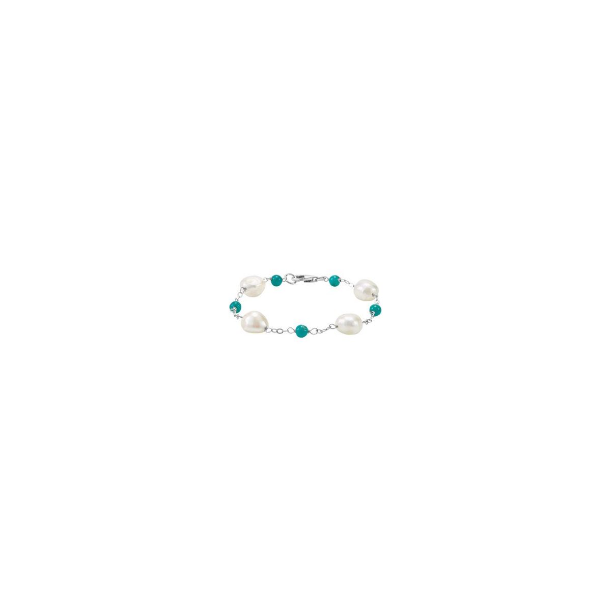 Accented Pearl Station Bracelet - Series 69344