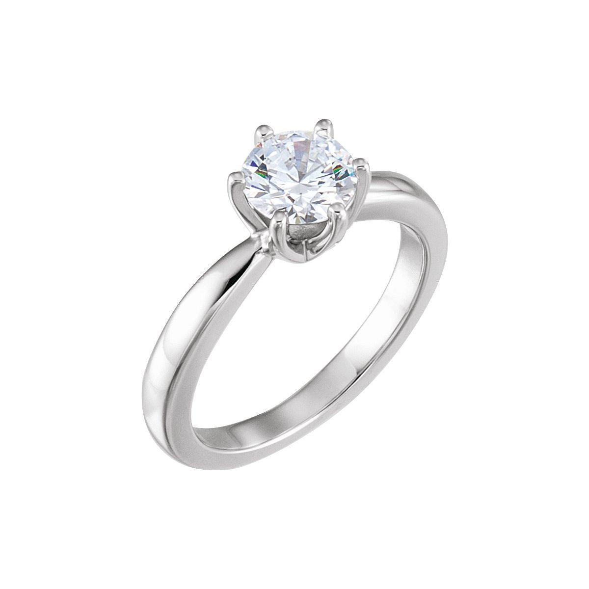 Round Solstice Solitaire Engagement Ring Mounting - gallery - Series 16020605