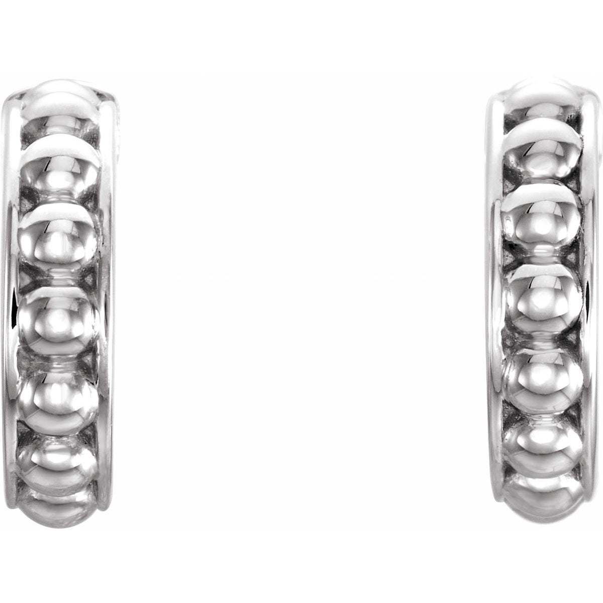 Beaded Hoop Earrings (12 Mm)