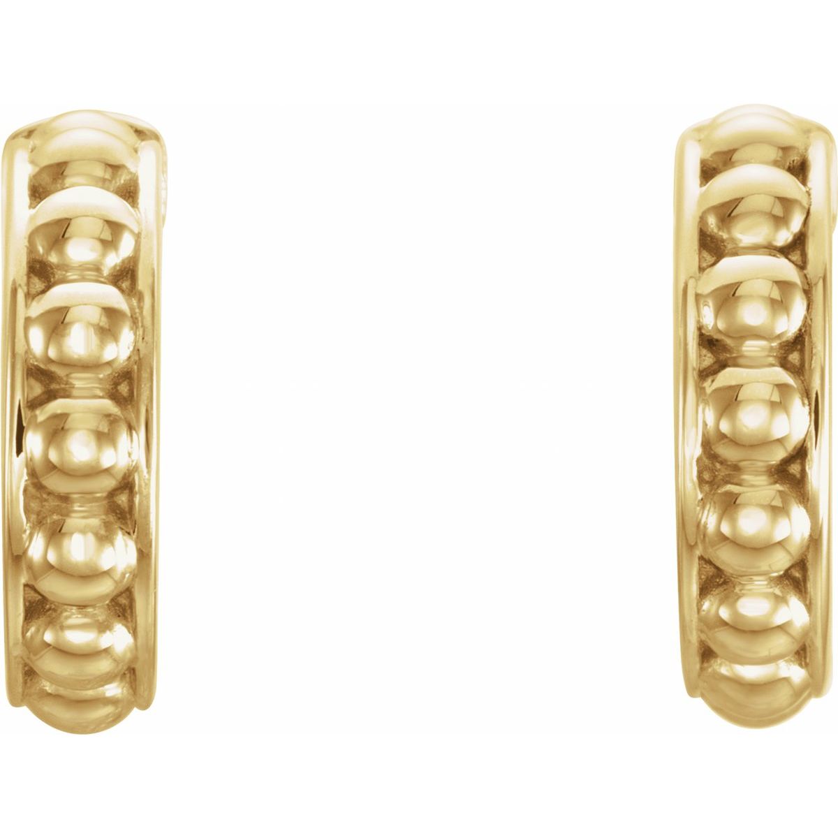 Beaded Hoop Earrings (12 Mm)