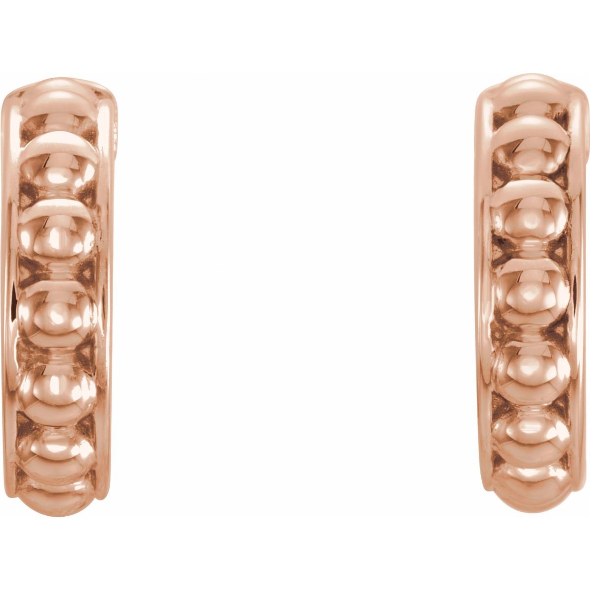 Beaded Hoop Earrings (12 Mm)