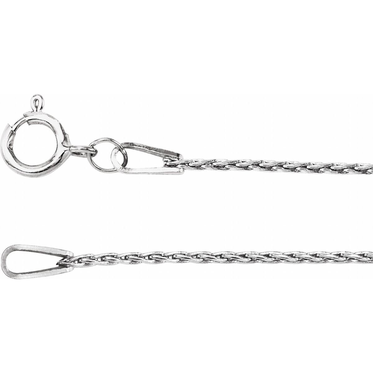 1 mm Wheat Chain Bracelet (1 Mm / 7 In) - gallery - Series CH974