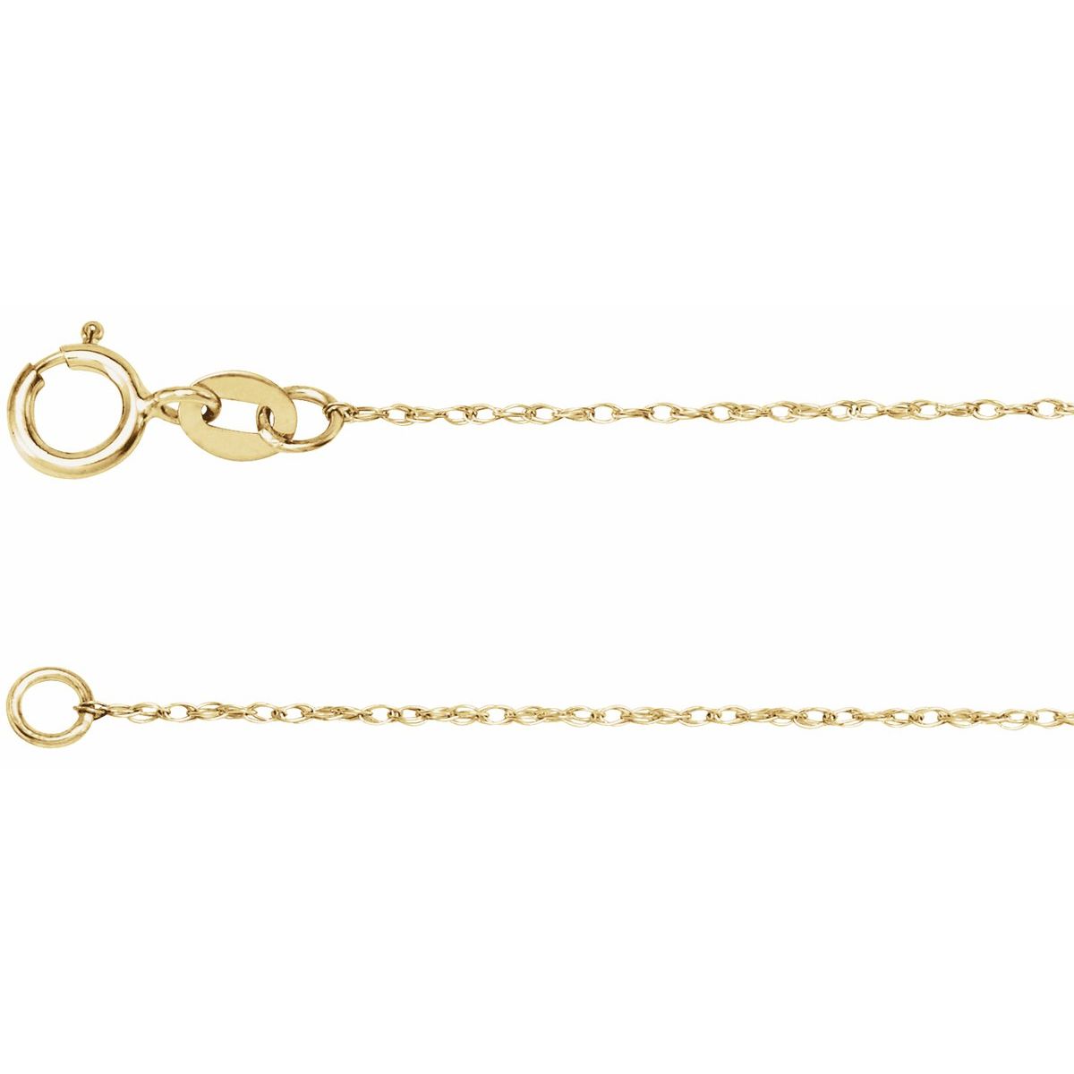 1.75 mm Rope Chain Bracelet (.75 Mm / 7 In) - Series CH19