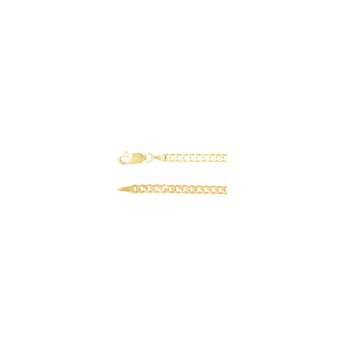 3 mm Curb Chain Bracelet (3 Mm / 7 In) - Series CH26