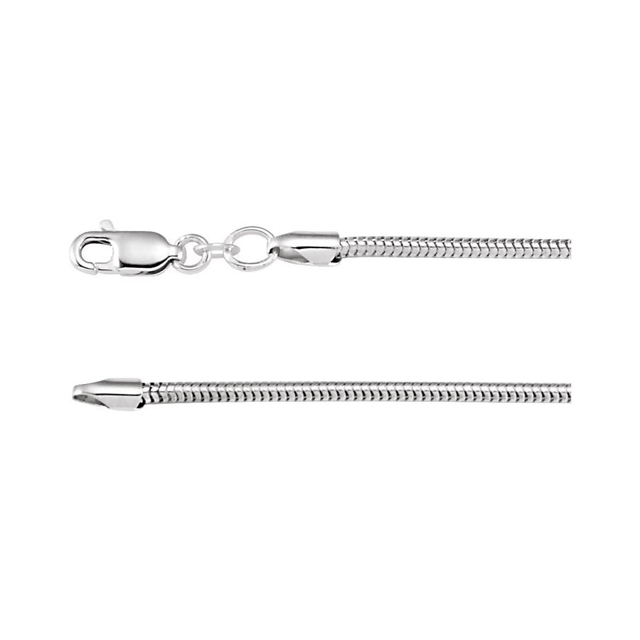 1 mm Round Snake Chain Bracelet (2 Mm / 7 In) - Series CH704