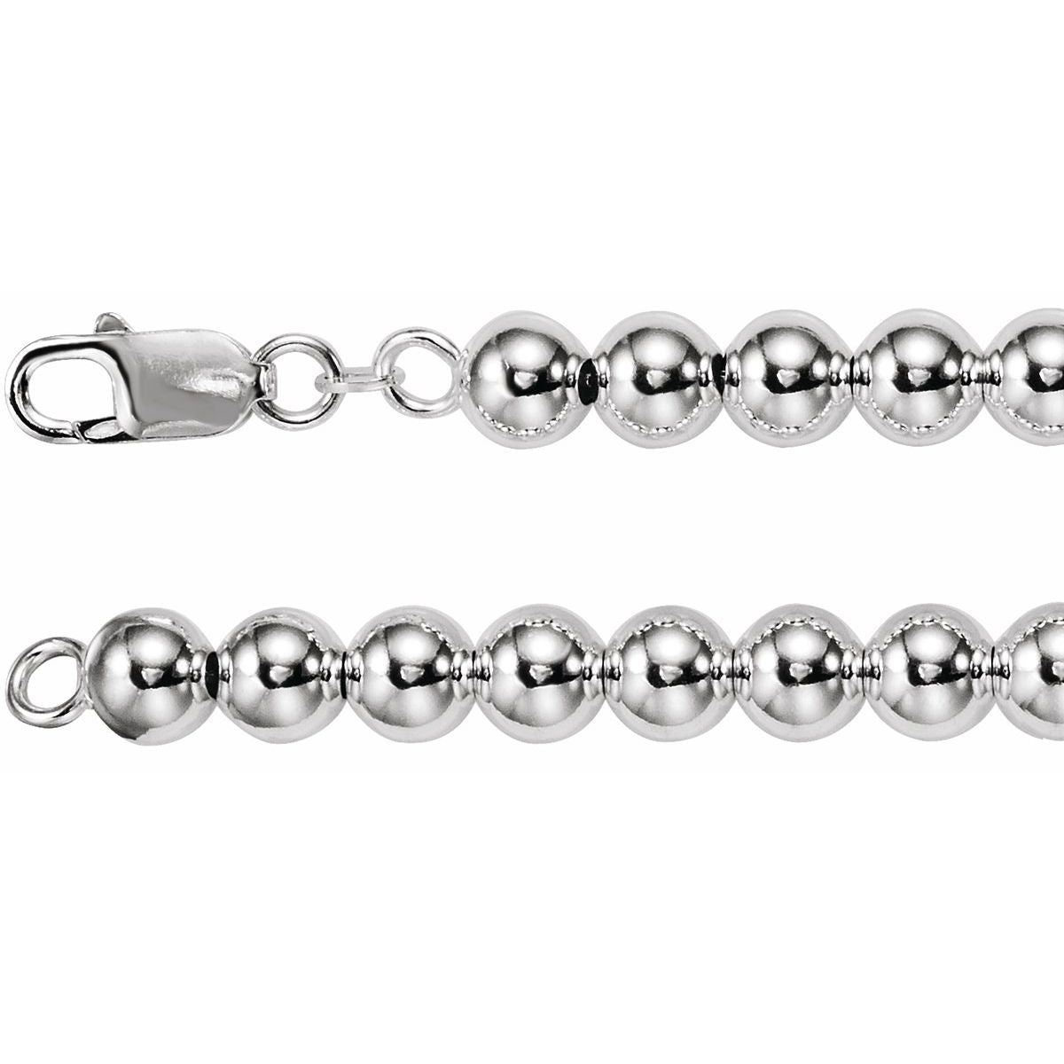 8 mm Bead Chain Bracelet (8 Mm / 7 In) - Series CH290