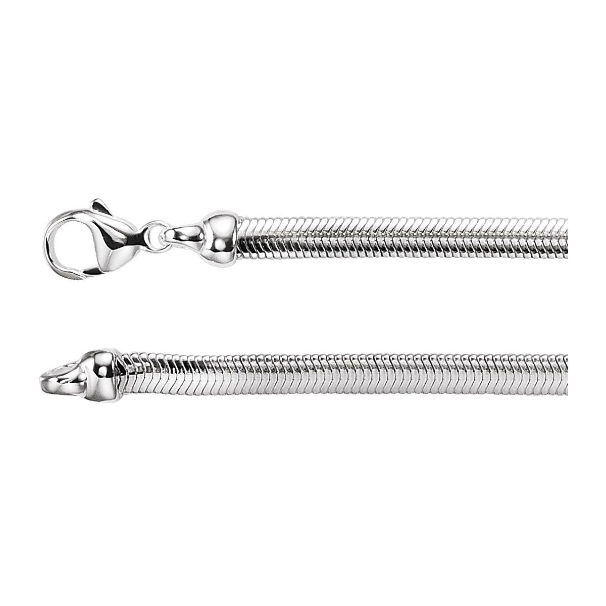 4.25 mm Oval Snake Chain Bracelet (4.25 Mm / 7 In) - Series CH271