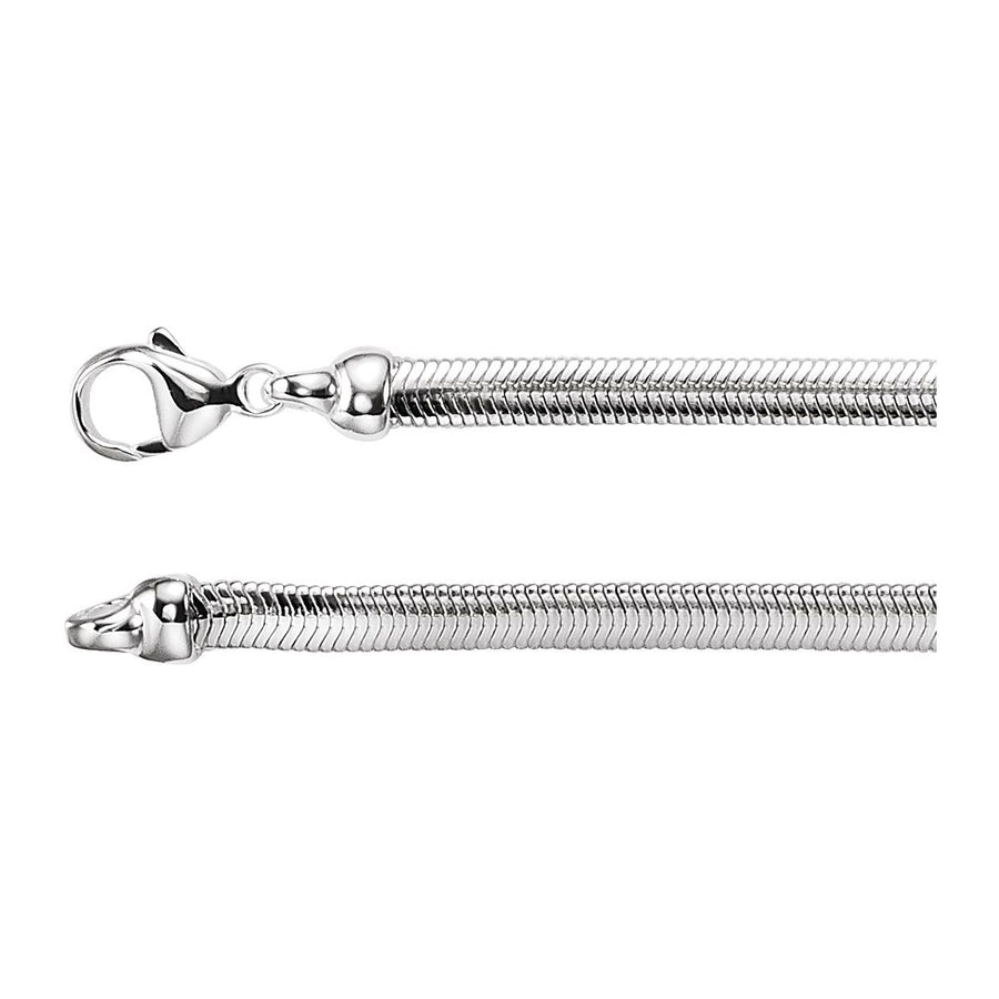 4.25 mm Oval Snake Chain Bracelet (4.25 Mm / 7 In) - Series CH271