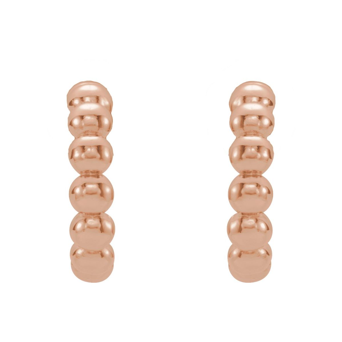 Beaded Hoop Earrings (12 Mm)