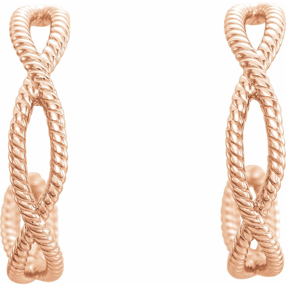 Rope Hoop Earrings (17 Mm)