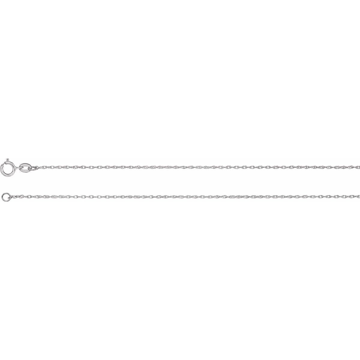 1 mm Rope Chain Bracelet (1 Mm / 7 In) - gallery - Series CH12
