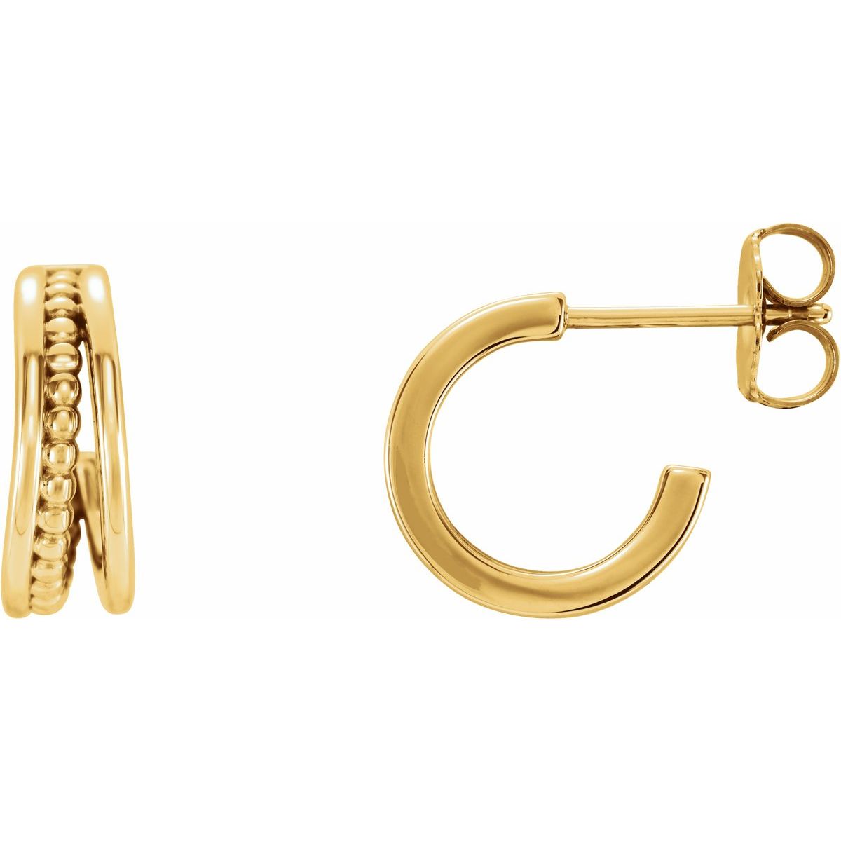 Beaded Hoop Earrings