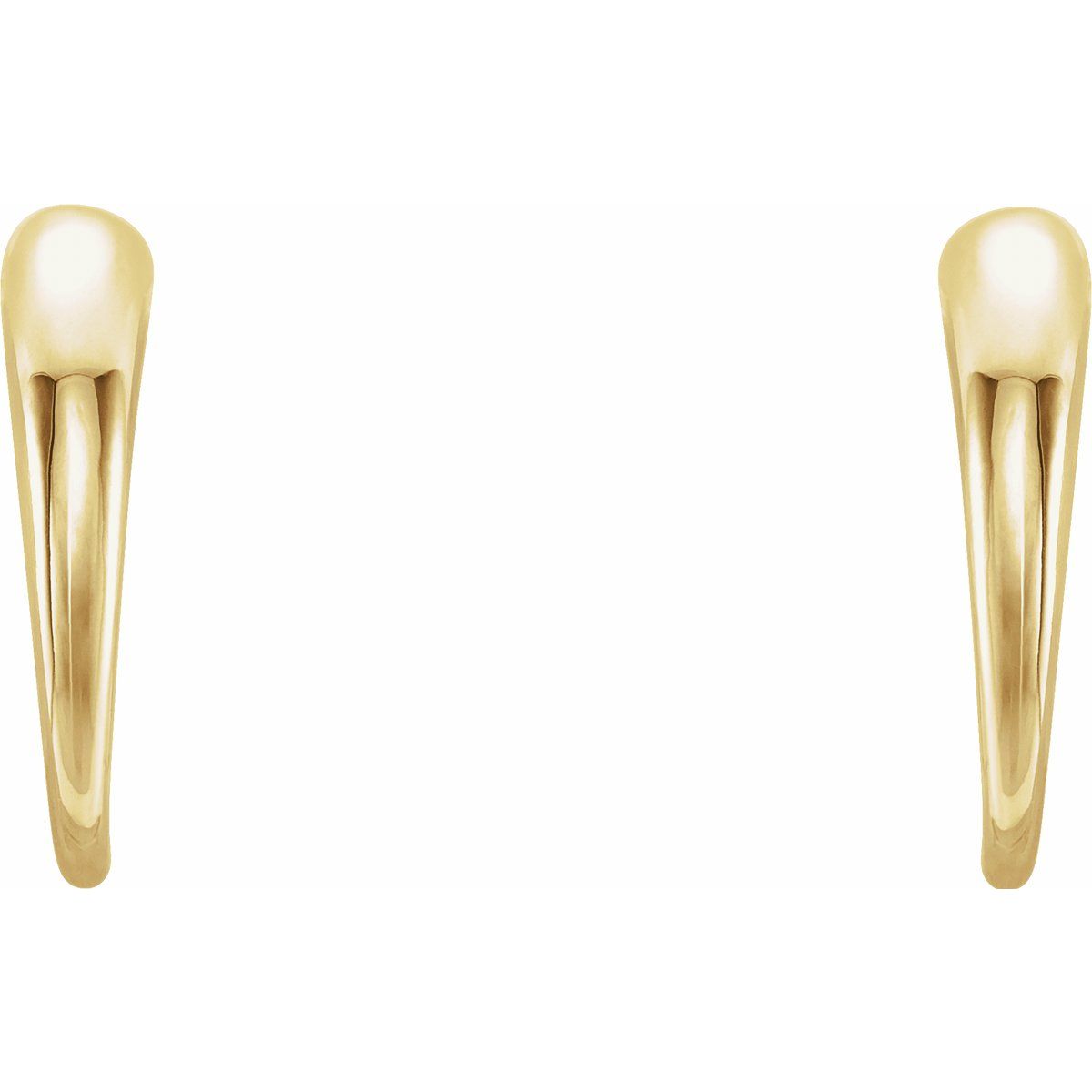 J-Hoop Earrings (13 X 2.9 Mm)