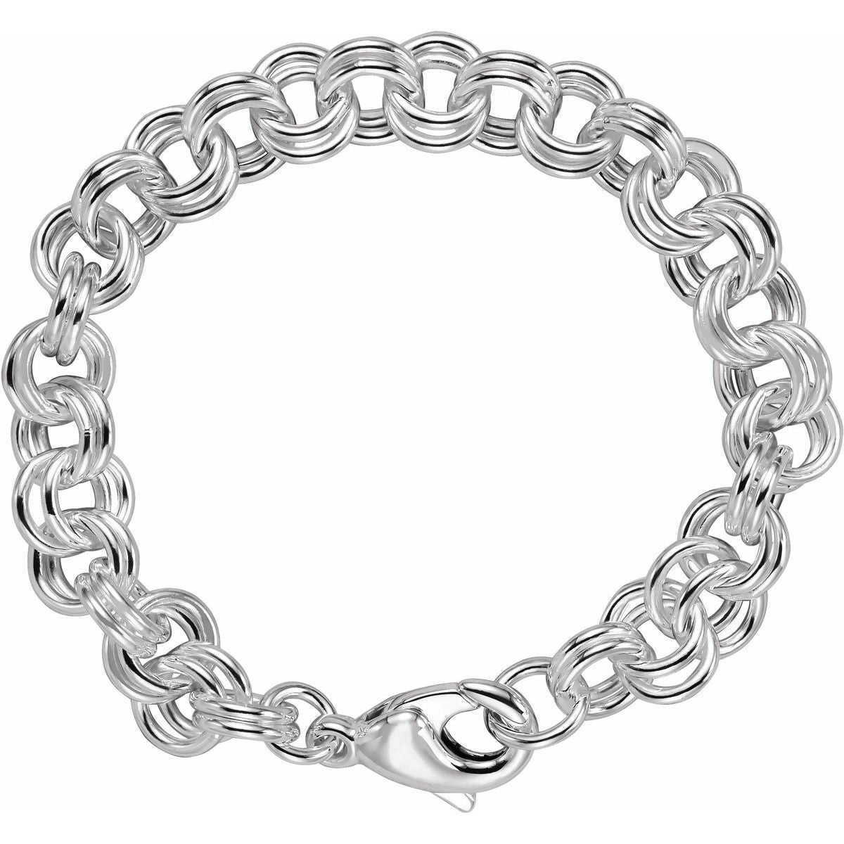 9 mm Double Link Cable Chain Bracelet (9 Mm / 7 1/2 In) - gallery - Series CH840