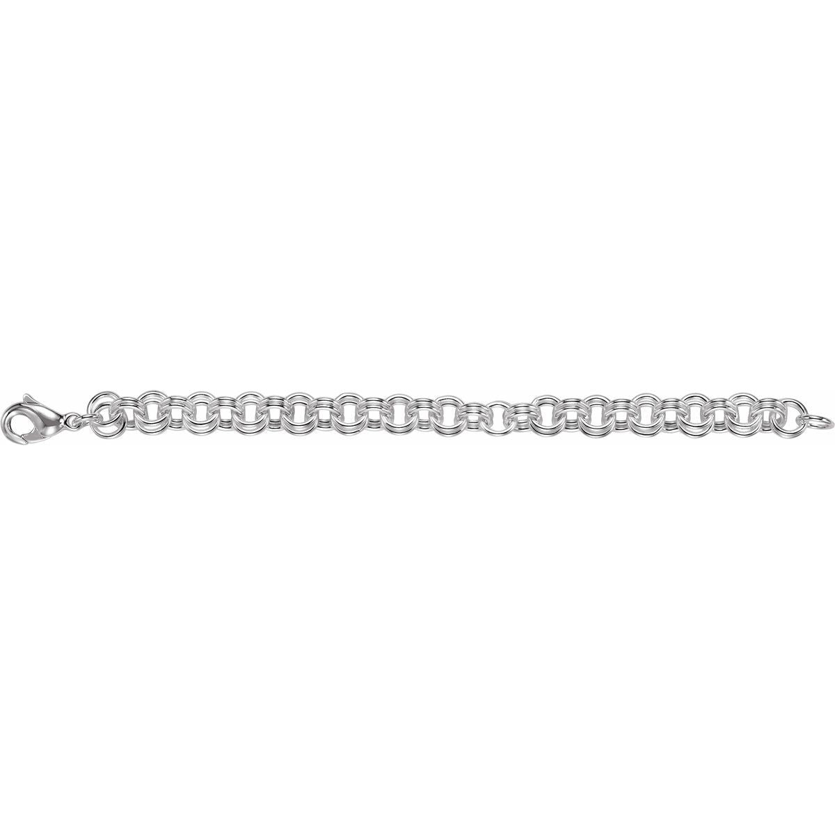 9 mm Double Link Cable Chain Bracelet (9 Mm / 7 1/2 In) - gallery - Series CH840