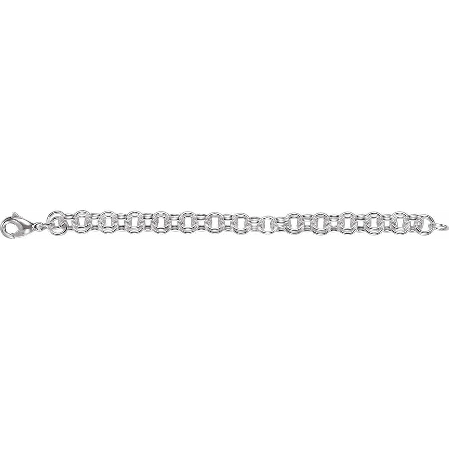 9 mm Double Link Cable Chain Bracelet (9 Mm / 7 1/2 In) - gallery - Series CH840