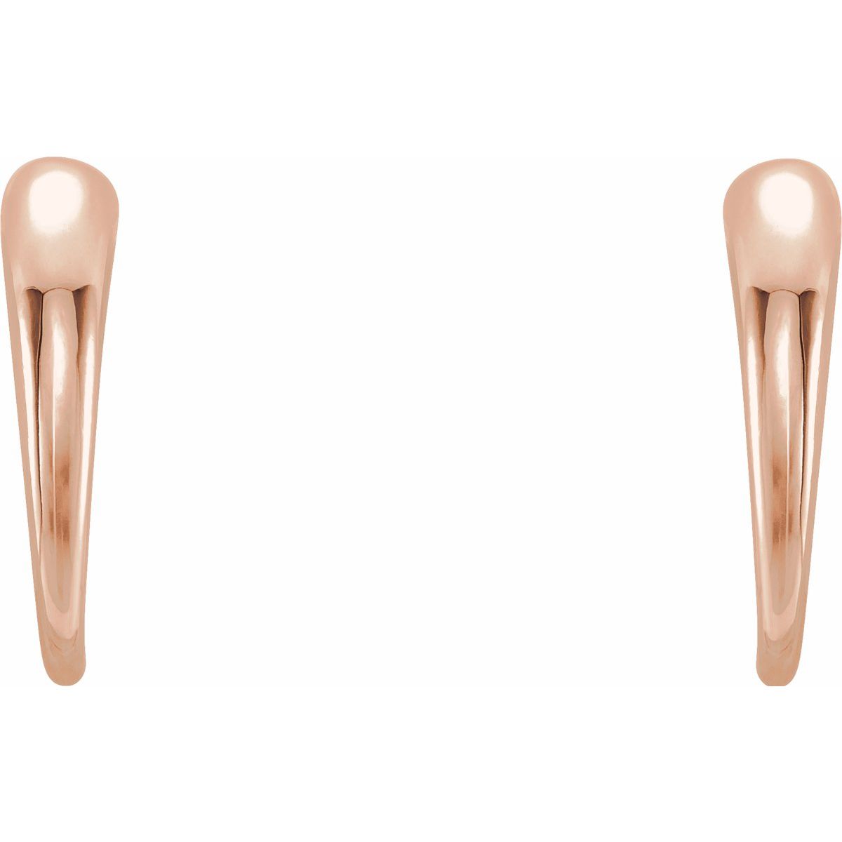 J-Hoop Earrings (13 X 2.9 Mm)